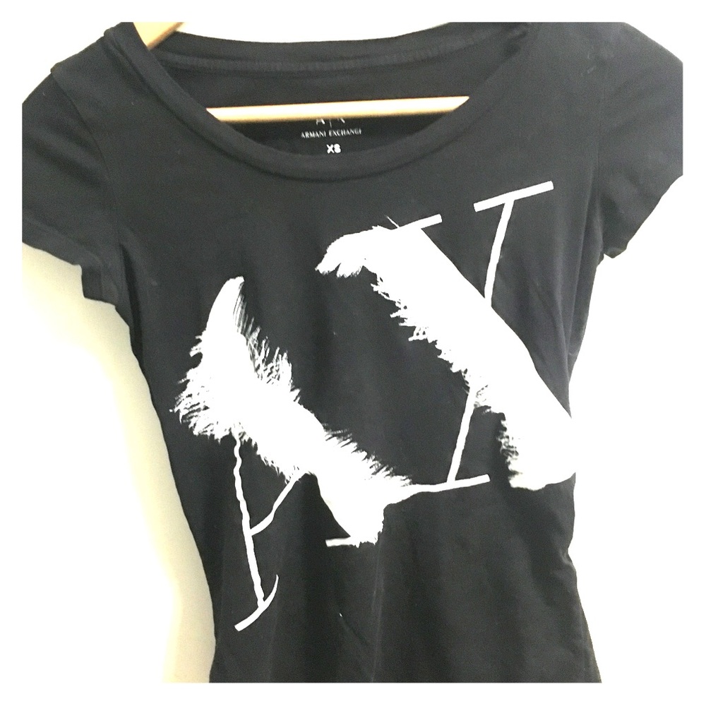 A|X Armani Exchange Black Women's Tee